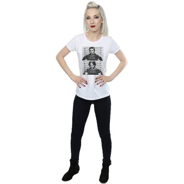 Supernatural Womens/Ladies Winchester Mugshot Cotton T-Shirt