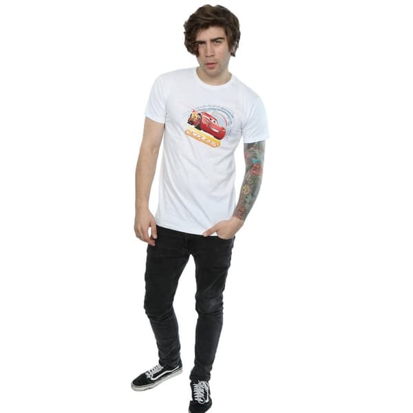 Cars Mens Lightning McQueen Cotton T-Shirt