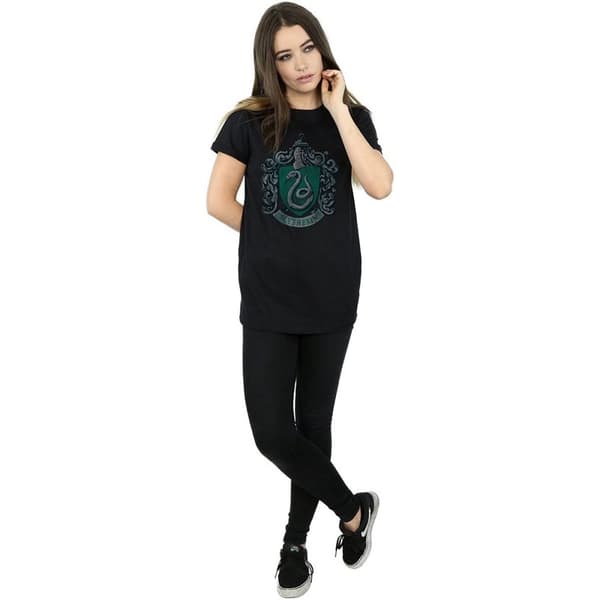 Harry Potter Womens/Ladies Slytherin Cotton Boyfriend T-Shirt