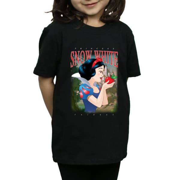Snow White And The Seven Dwarfs Girls Montage Cotton T-Shirt