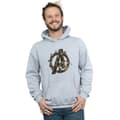 Miniatyrbild 2 av 5: Avengers Infinity War Unisex vuxen logotyp huvtröja i bomull