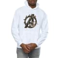 Miniatyrbild 3 av 5: Avengers Infinity War Unisex vuxen logotyp huvtröja i bomull