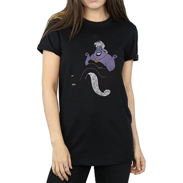 The Little Mermaid Womens/Ladies Ursula Cotton Boyfriend T-Shirt