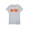 Miniatyrbild 1 av 2: AC/DC Kvinnor/Damer med nödställd logotyp T-shirt