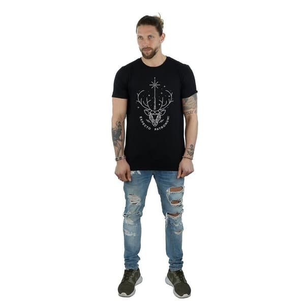 Harry Potter Mens Expecto Patronum Cotton T-Shirt