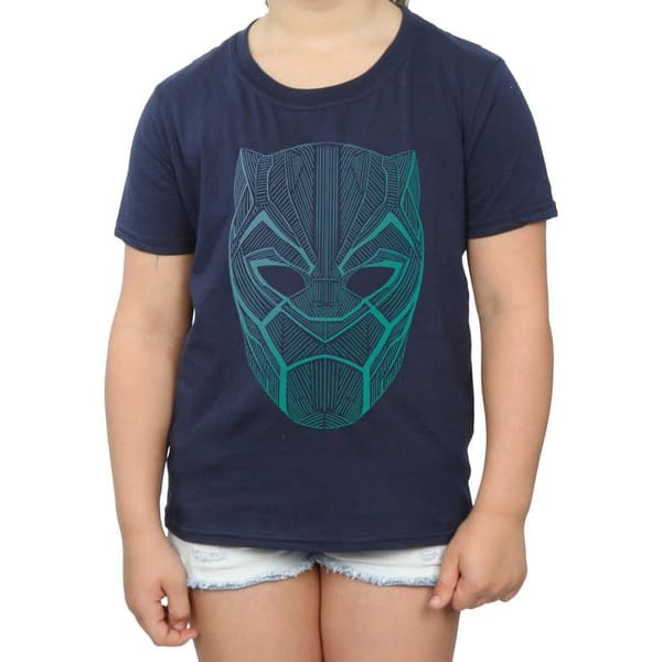 Black Panther Girls Cotton T-Shirt