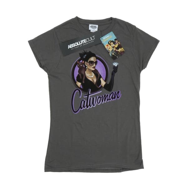 DC Bombshells Dam/Tjej Catwoman Heather T-shirt