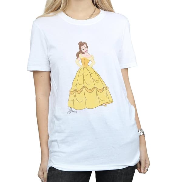 Beauty And The Beast Dam/Herr Belle Boyfriend T-shirt i bomull