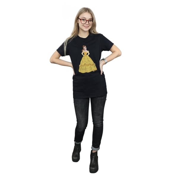 Beauty And The Beast Dam/Herr Belle Boyfriend T-shirt i bomull