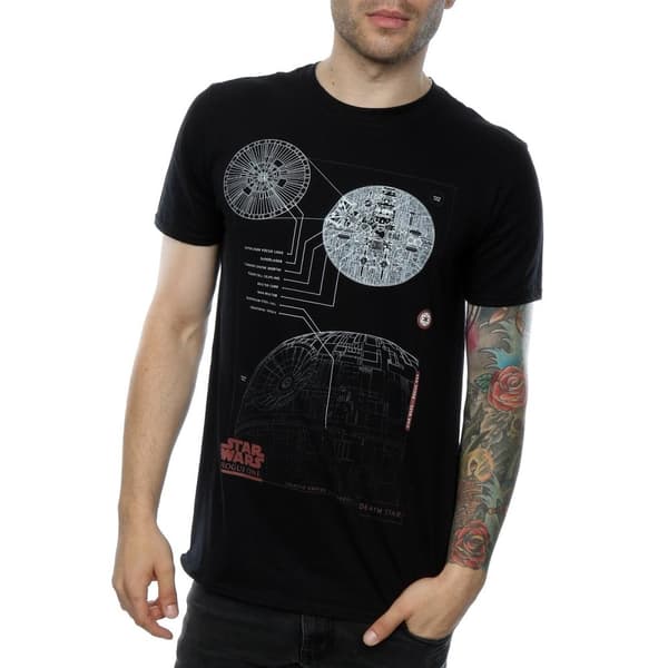 Star Wars: Rogue One Dödsstjärnans planer - bomulls-T-shirt för herrar
