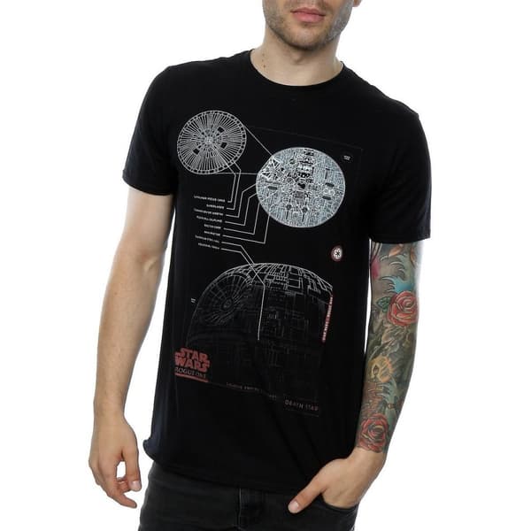Star Wars: Rogue One Dödsstjärnans planer - bomulls-T-shirt för herrar