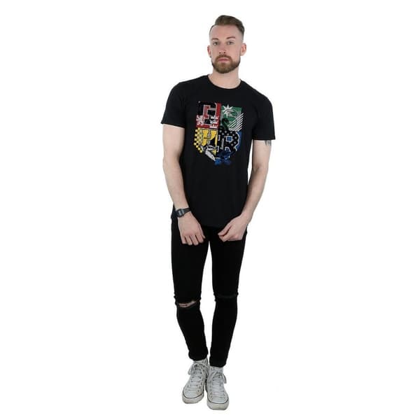 Harry Potter Mens Hogwarts Houses Cotton T-Shirt