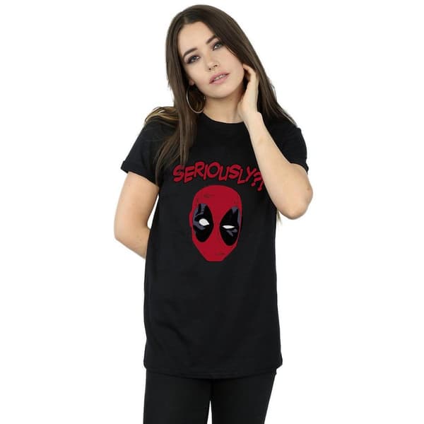 Deadpool Womens/Ladies Seriously Cotton Boyfriend T-Shirt