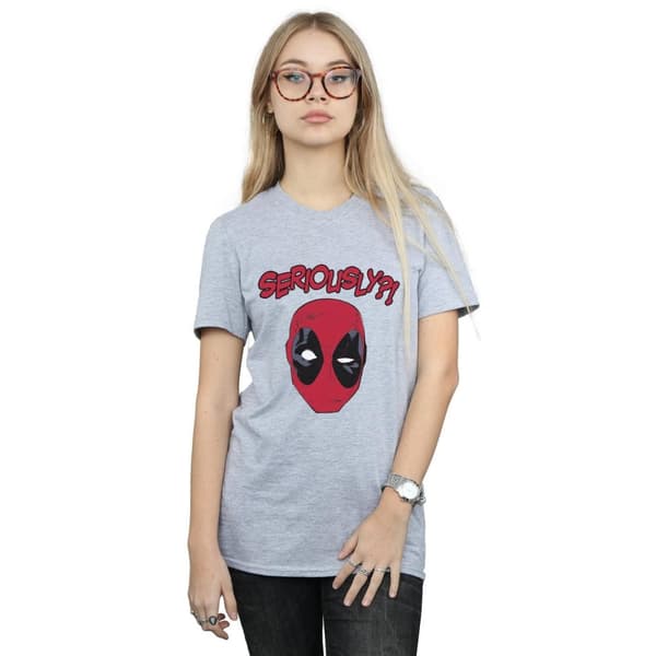 Deadpool Womens/Ladies Seriously Cotton Boyfriend T-Shirt