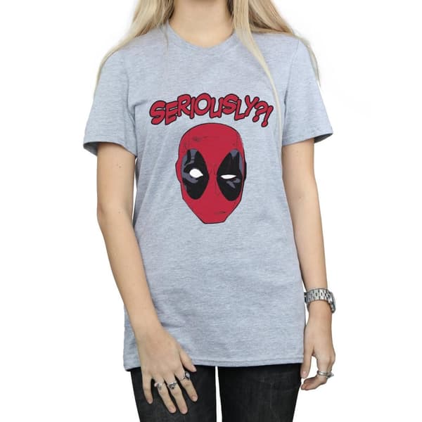 Deadpool Womens/Ladies Seriously Cotton Boyfriend T-Shirt