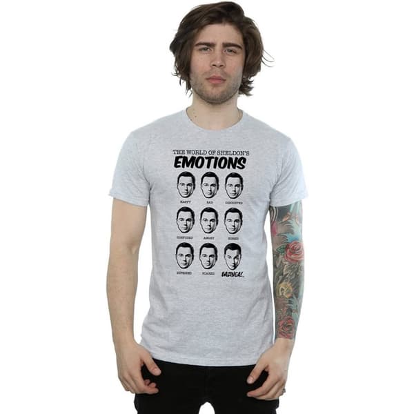 The Big Bang Theory Mens Sheldon Emotions T-Shirt