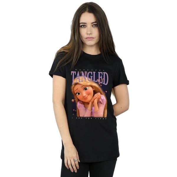 Tangled Womens/Ladies Rapunzel Montage Cotton Boyfriend T-Shirt