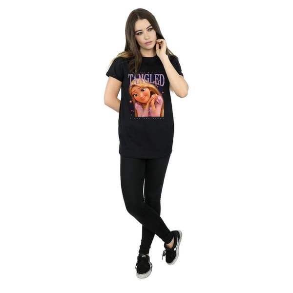 Tangled Womens/Ladies Rapunzel Montage Cotton Boyfriend T-Shirt