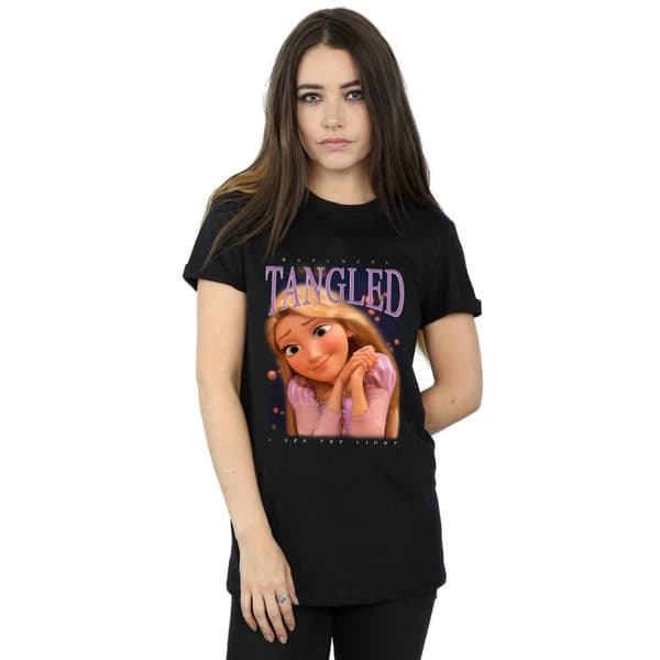 Tangled Womens/Ladies Rapunzel Montage Cotton Boyfriend T-Shirt