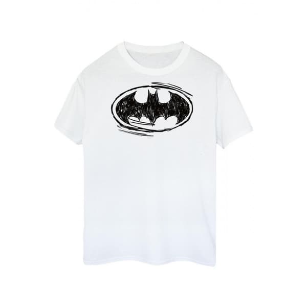 Batman Mens Sketch Logo T-Shirt