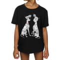 Miniatyrbild 3 av 5: 101 Dalmatians Pongo And Perdita T-shirt för flickor