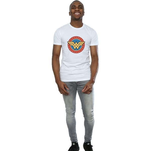 Wonder Woman T-shirt i bomuld med logo til mænd