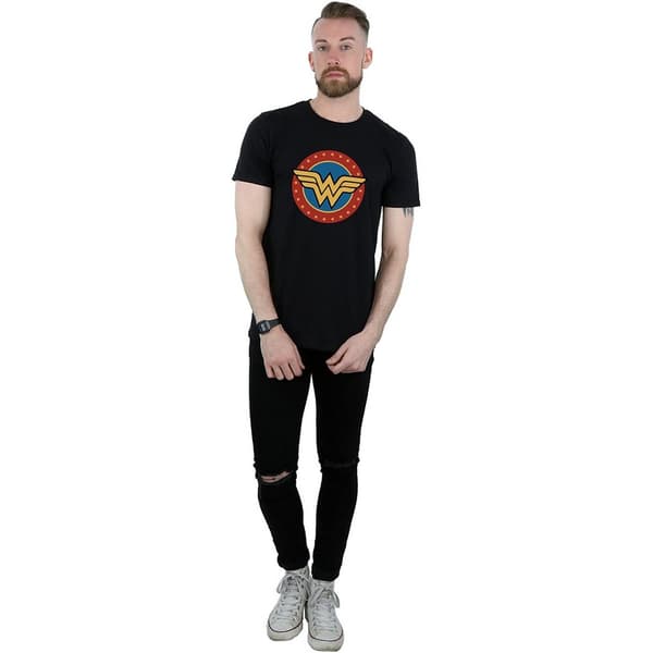 Wonder Woman T-shirt i bomuld med logo til mænd