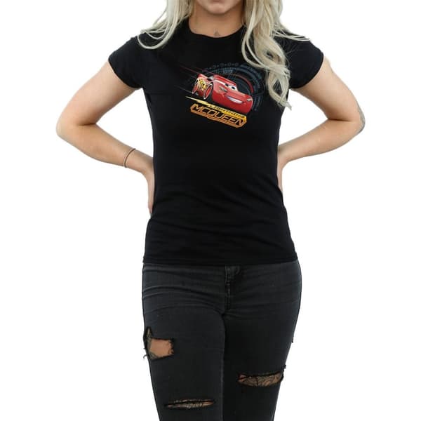 Cars Dam/Tjej Blixten McQueen T-shirt i bomull