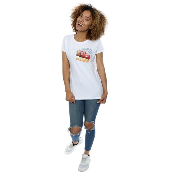 Cars Dam/Tjej Blixten McQueen T-shirt i bomull