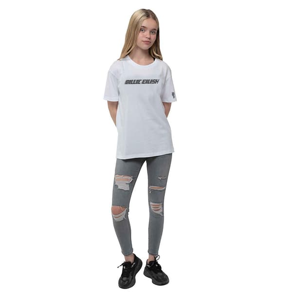 Billie Eilish Childrens/Kids Racer Logo Cotton T-Shirt