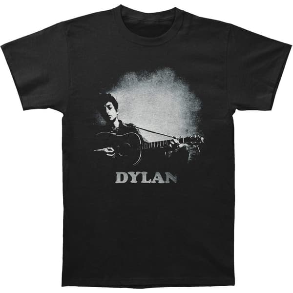 Bob Dylan Unisex vuxen gitarr bomulls-T-Shirt för vuxna