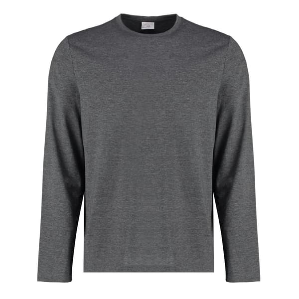 Kustom Kit Långärmad T-shirt för män Dark Grey Melange XS