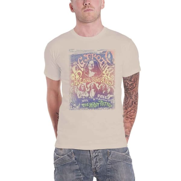 Big Brother & The Holding Company Unisex Adult Selland Arena Cotton T-Shirt
