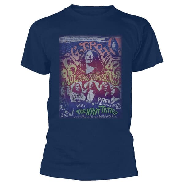 Big Brother & The Holding Company Unisex Adult Selland Arena Cotton T-Shirt