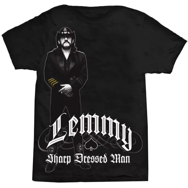 Lemmy Unisex Adult Sharp Dressed Man Cotton T-Shirt Black/White M