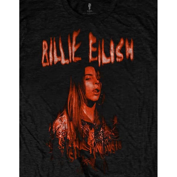Billie Eilish Unisex Adult Spooky Logo Cotton T-Shirt