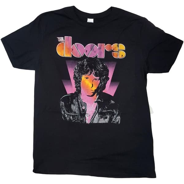 The Doors Unisex Adult Jim Morrison Beam Cotton T-Shirt Black M