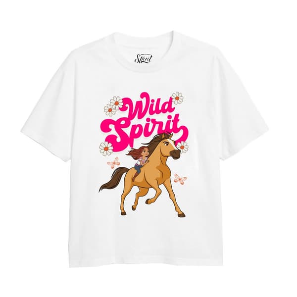 Spirit Girls Wild T-Shirt White 7-8 Years