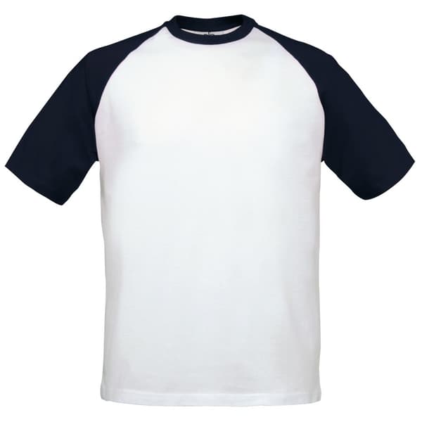 B&C Kortärmad baseball T-shirt för män
