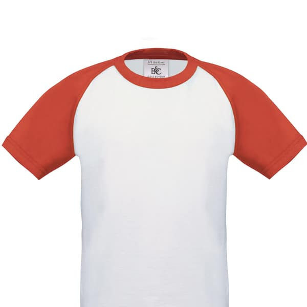 B&C Kortärmad baseball T-shirt för män