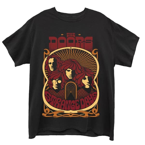 The Doors Unisex Adult Strange Days Vintage Poster Cotton T-Shirt