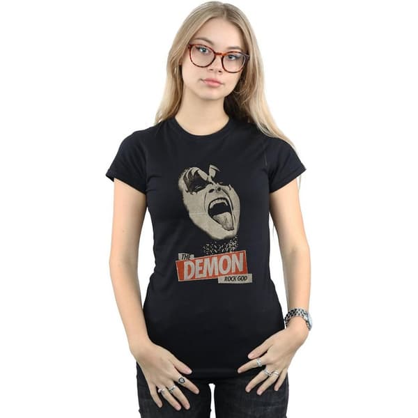 Kiss Womens/Ladies The Demon Rock Cotton T-Shirt