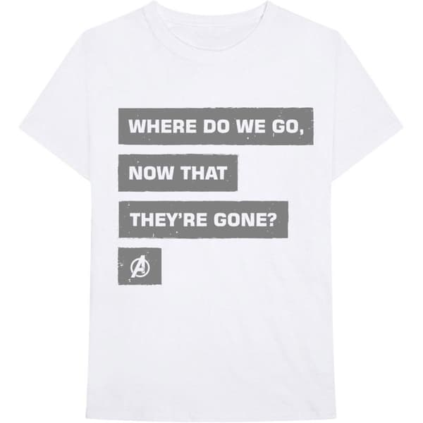 Marvel Avengers Unisex Adult Now That They´re Gone Cotton T-Shirt