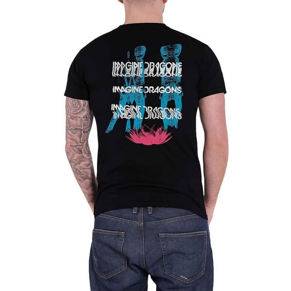 Imagine Dragons Unisex vuxen Glitch bomulls t-shirt