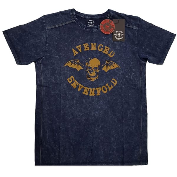 Avenged Sevenfold Unisex T-shirt med logotyp för vuxna som tvättats