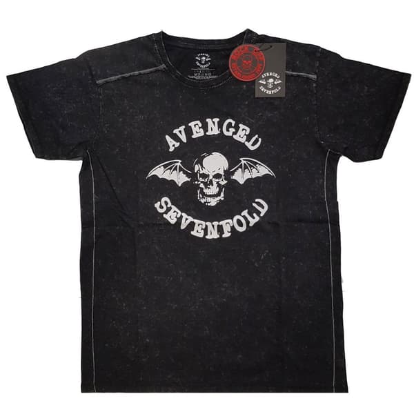 Avenged Sevenfold Unisex T-shirt med logotyp för vuxna som tvättats