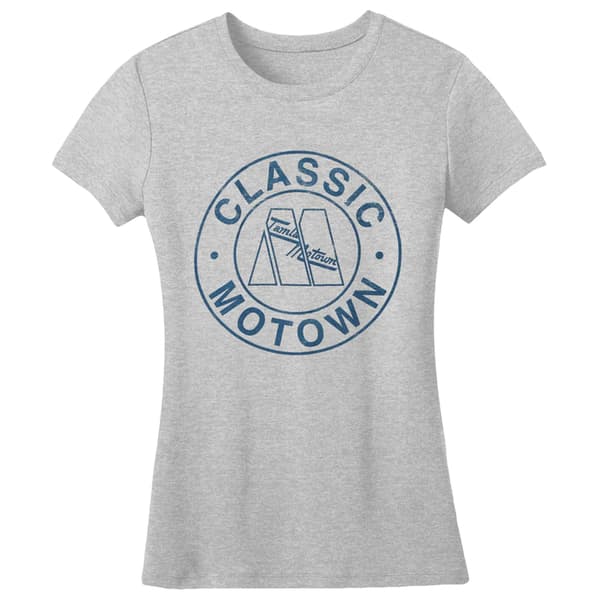 Motown Records Womens/Ladies Classic Circle Cotton T-Shirt Grey S