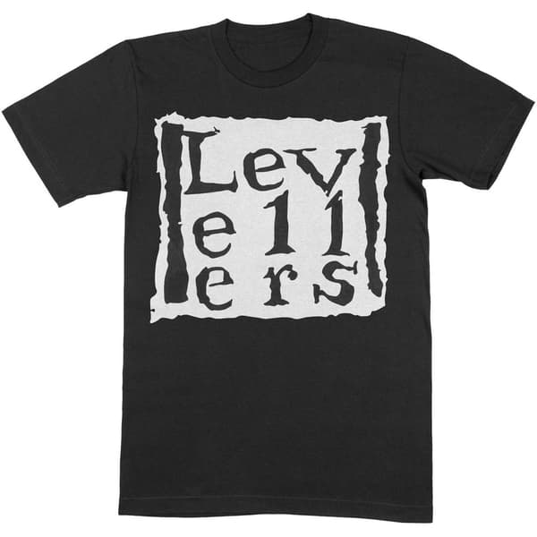 Levellers Unisex T-Shirt i bomull med logotyp för vuxna