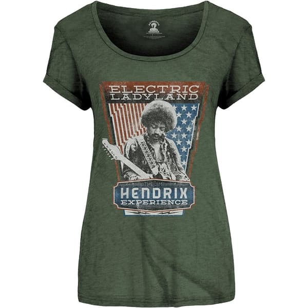 Jimi Hendrix Womens/Ladies Electric Ladyland Cotton T-Shirt