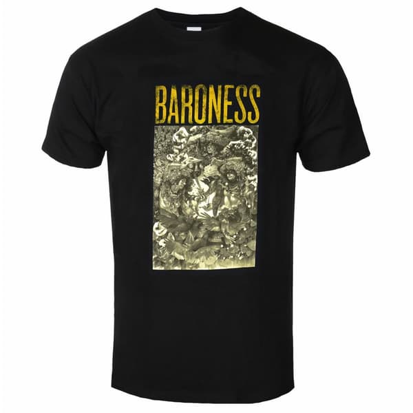 Baroness Unisex Adult Gold & Grey Back Print Cotton T-Shirt